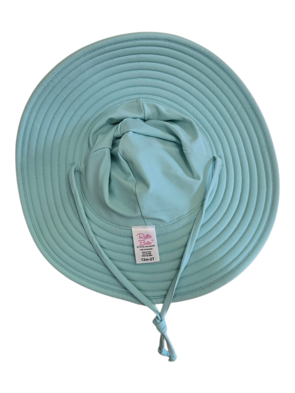 Ruffle Butts Sun Swim Hat Infant Toddler Aqua Beach Vacation Summer Travel - Picture 6 of 7